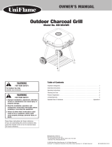 Blue Rhino Outdoor Charcoal Barbecue Grill NB1854WRT Manual de usuario