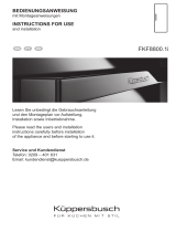 K&#252;ppersbusch FKF8800.1I Manual de usuario