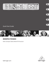 Behringer MINIFEX FEX800 Guía de inicio rápido