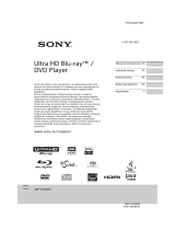 Sony UBP-X1000ES El manual del propietario