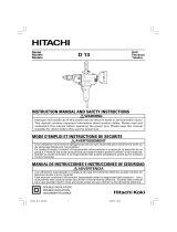 Hitachi D 13 Instruction Manual And Safety Instructions