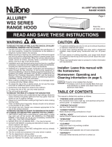 NuTone ALLURE WS2 SERIES Instructions Manual