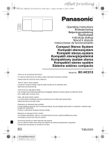 Panasonic SCHC212EG Instrucciones de operación