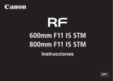Canon RF 600mm F11 IS STM Manual de usuario