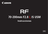 Canon RF 70-200mm F2.8L IS USM Manual de usuario