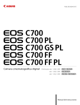 Canon EOS C700 PL Manual de usuario