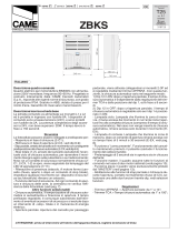 CAME Z Series Manual de usuario