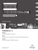 Behringer POWERPLAY 16 P16-D Guía del usuario