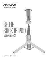 Mpow isnap x2 Selfie Stick Tripod PA197A Manual de usuario