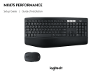 Logitech MK875 Performance Wireless Keyboard Manual de usuario
