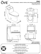 OVE Zino 1-piece Dual Flush Toilet Manual de usuario