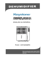 Keystone Dehumidifier KSTAD506PD Manual de usuario