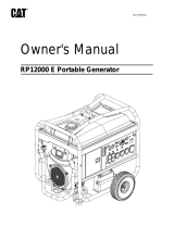 CAT RP12000 E Portable Generators Manual de usuario