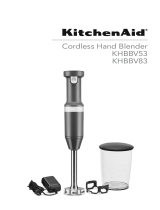 KitchenAid Cordless Hand Blender KHBBV53/KHBBV83 Manual de usuario