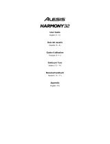 Alesis Harmony 32 32-Key Portable Keyboard El manual del propietario