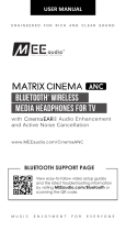 Mee Audio Bluetooth Wireless Media Headphones Manual de usuario