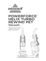 Bissell 2692 Series Powerforce Turbo Rewind Pet Vacuum Guía del usuario