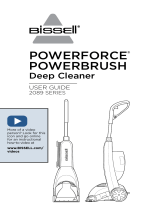 Bissell 2089 Series PowerForce PowerBrush Deep Cleaner Guía del usuario