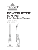 Bissell 2482 Series PowerLifter ION Pet 2-in-1 Cordless Vacuum Guía del usuario