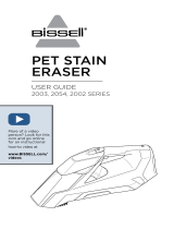 Bissell 2003, 2054, 2002 Series Pet Stain Eraser Manual de usuario