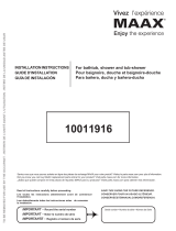 MAAX 102945-000-001 Baccarat Guía de instalación