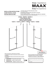 MAAX 139575-900-084-000 Reveal Sleek 71 Pivot Shower Door 32 ½-35 ½ x 71 ½ in. 8 mm Guía de instalación