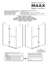 MAAX 139583-900-084-000 Reveal Sleek 71 Return Panel for 36 in. Base Guía de instalación