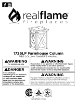 Real Flame 1726LP Farmhouse Column El manual del propietario