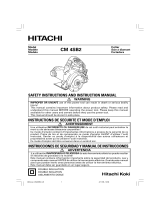 Hitachi CM4SB2 - 11.6 Amp Dry-Cut Masonry Circular Saw Manual de usuario