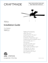 Craftmade NIK52 Guía de instalación