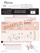 Pfister Indira F-529-7NDGS Specification and Owner Manual