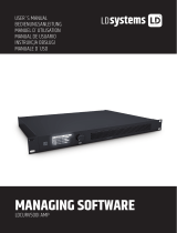 LD Systems LDCURV500I Managing Software Manual de usuario