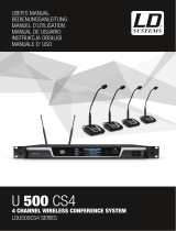 LD U506 CS4 4-Channel Wireless Conference System Manual de usuario