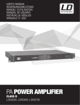 LD Systems XS400 Power Amplifier 400W Manual de usuario