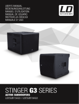 LD Systems Stinger SUB 15A G3 15" Powered Subwoofer Manual de usuario