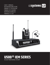 LD U505IEMHP Wireless In Ear Monitoring System Manual de usuario