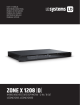LD Systems Zone X1208 Hybrid Architecure DSP Matrix 12x8 Manual de usuario