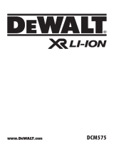 DeWalt DCM575 Manual de usuario