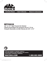 MAC TOOLS MPF59038 Manual de usuario