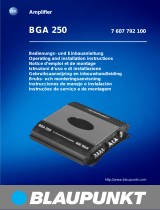 Blaupunkt BGA 250 El manual del propietario