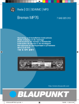 Blaupunkt BREMEN MP76 US El manual del propietario