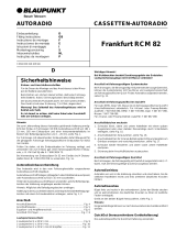 Blaupunkt FRANKFURT RCM 82 El manual del propietario