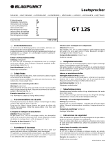 Blaupunkt GT 12S SUBTUBE El manual del propietario