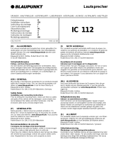 Blaupunkt IC 112 El manual del propietario