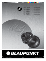 Blaupunkt VELOCITY VW 1000 El manual del propietario