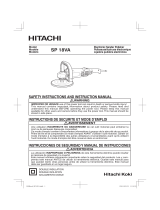 Hitachi SP18VA Manual de usuario