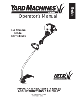 MTD MCT333601 El manual del propietario