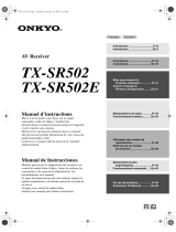 ONKYO TX-SR502 El manual del propietario
