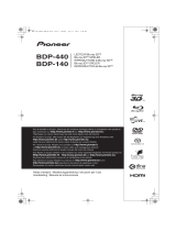 Pioneer BDP-140 SOUNDWARE XS DIGITAL CINEMA El manual del propietario