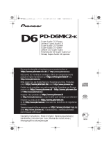 Pioneer PD-D6MK2-K El manual del propietario